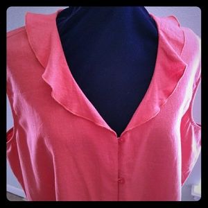 🌺 Blair Sleeveless Linen top NWOT Size 3X